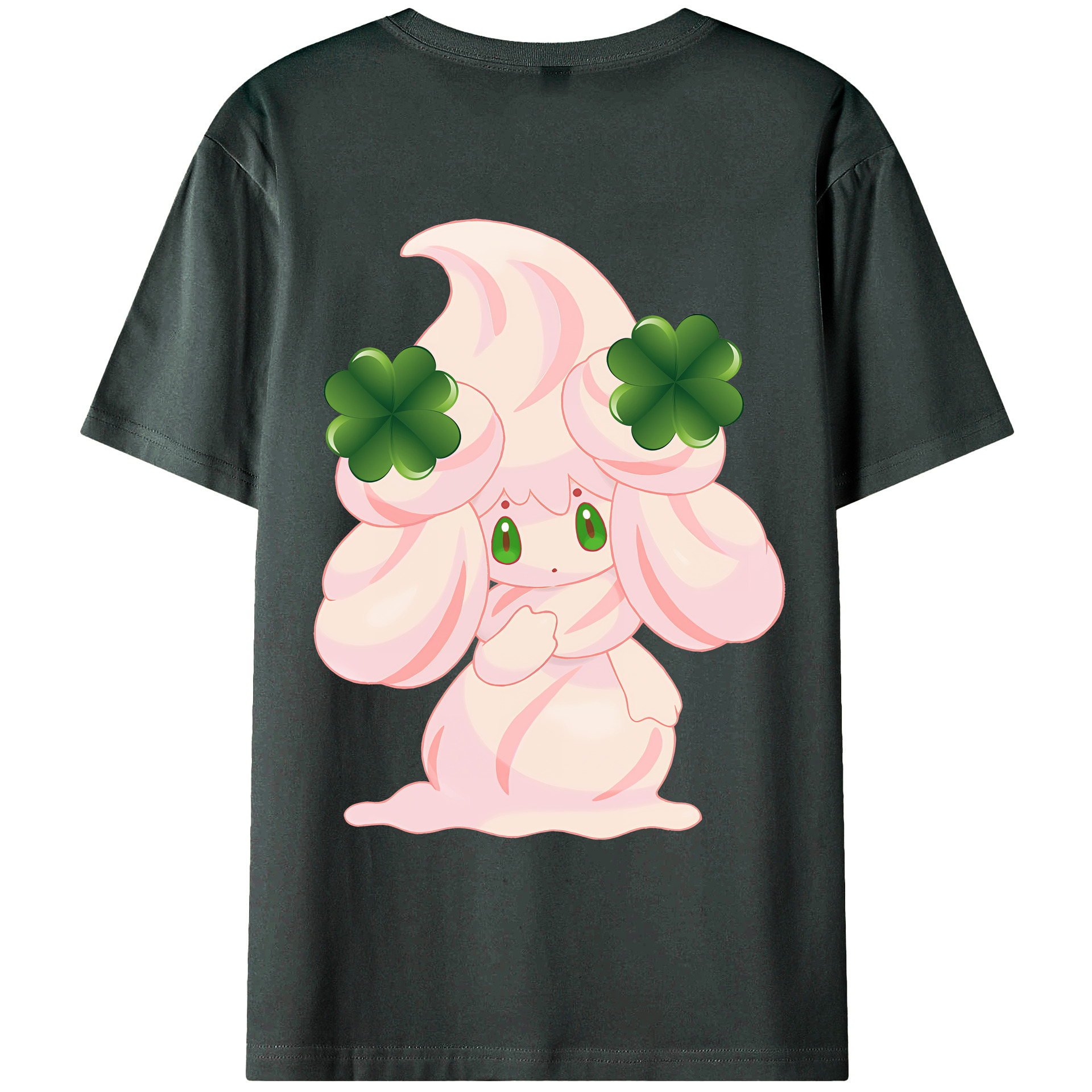 （画像用） ポケットモンスター Pokémon 綿100％ メンズ半袖Tシャツ（バックプリント） 通気性